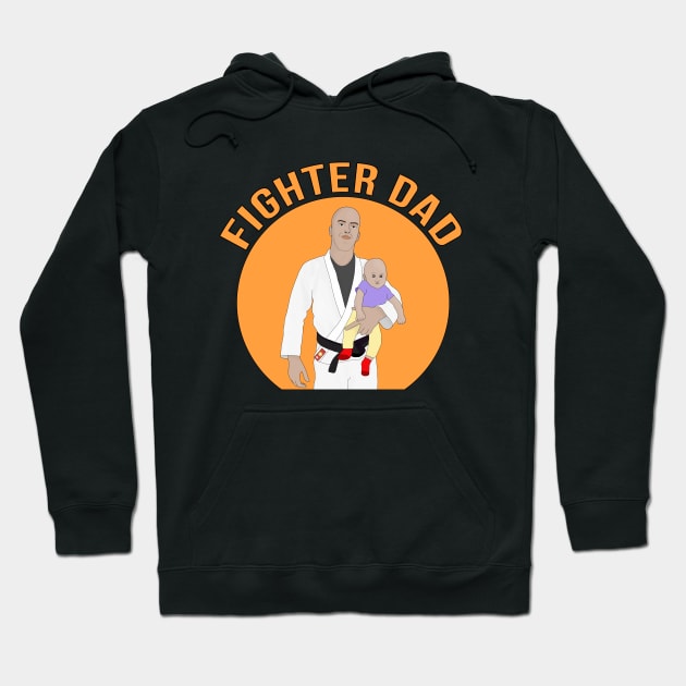 Fighter Dad Hoodie by DiegoCarvalho